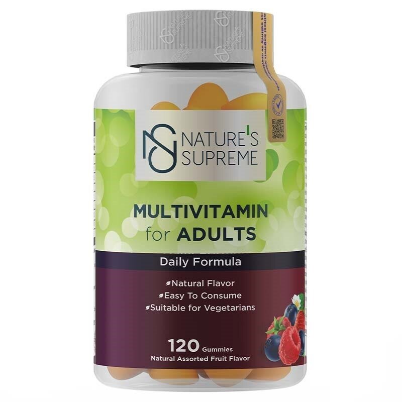 Natures Supreme Gummies Multivitamin For Adults 120 Çiğnenebilir Form