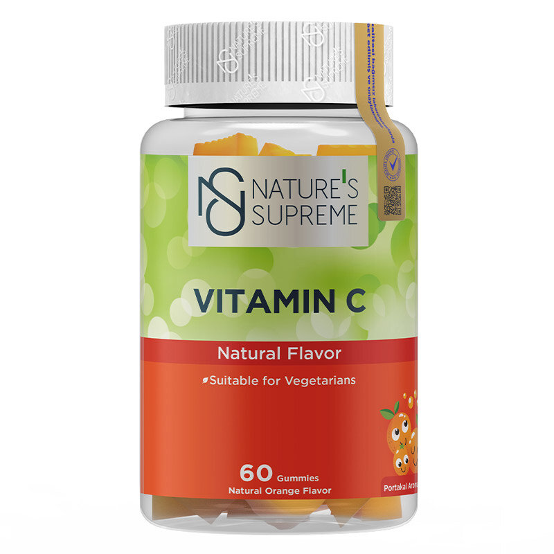 Natures Supreme Gummies Vitamin C 60 Çiğnenebilir Form