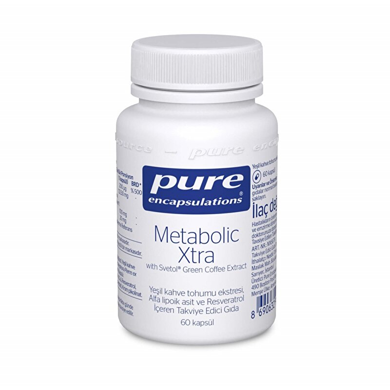 Pure Encapsulations Metabolic Xtra With Green Coffee 60 Kapsül