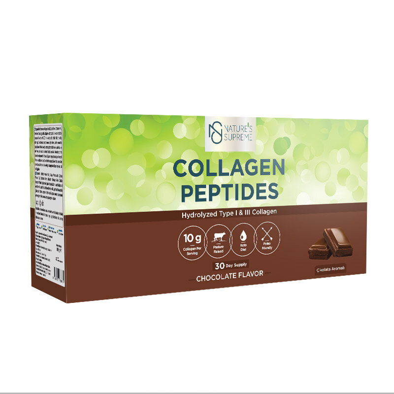 Natures Supreme Collagen Peptides Powder 60 Saşe Çikolata