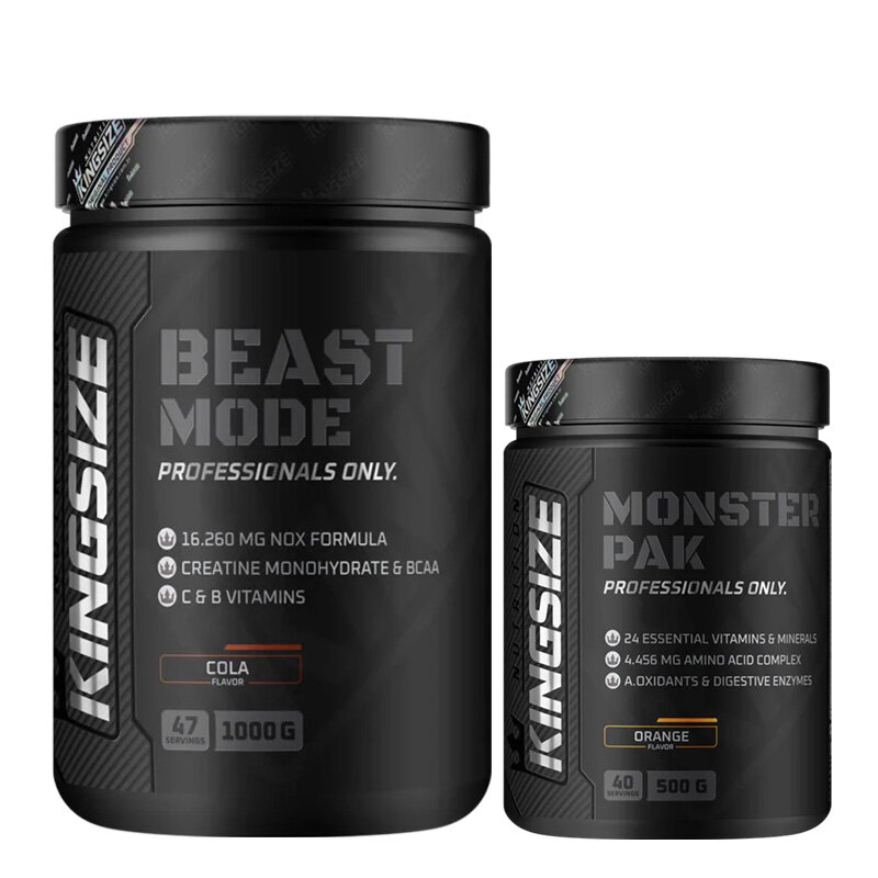 Kingsize Nutrition Beast Mode + Monster Pak Kombinasyonu