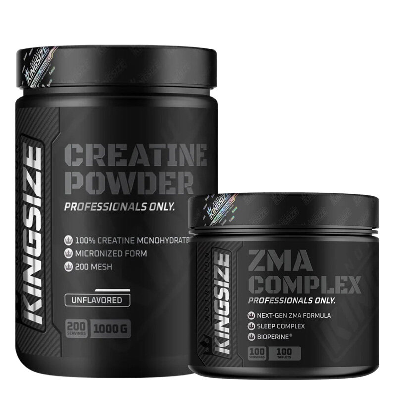 Kingsize Nutrition Creatine Powder + ZMA Complex Kombinasyonu