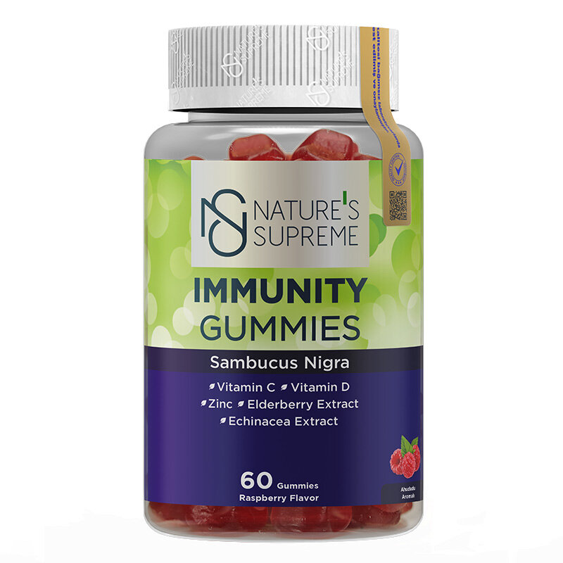 Natures Supreme Immunity Gummies 60 Çiğnenebilir Form