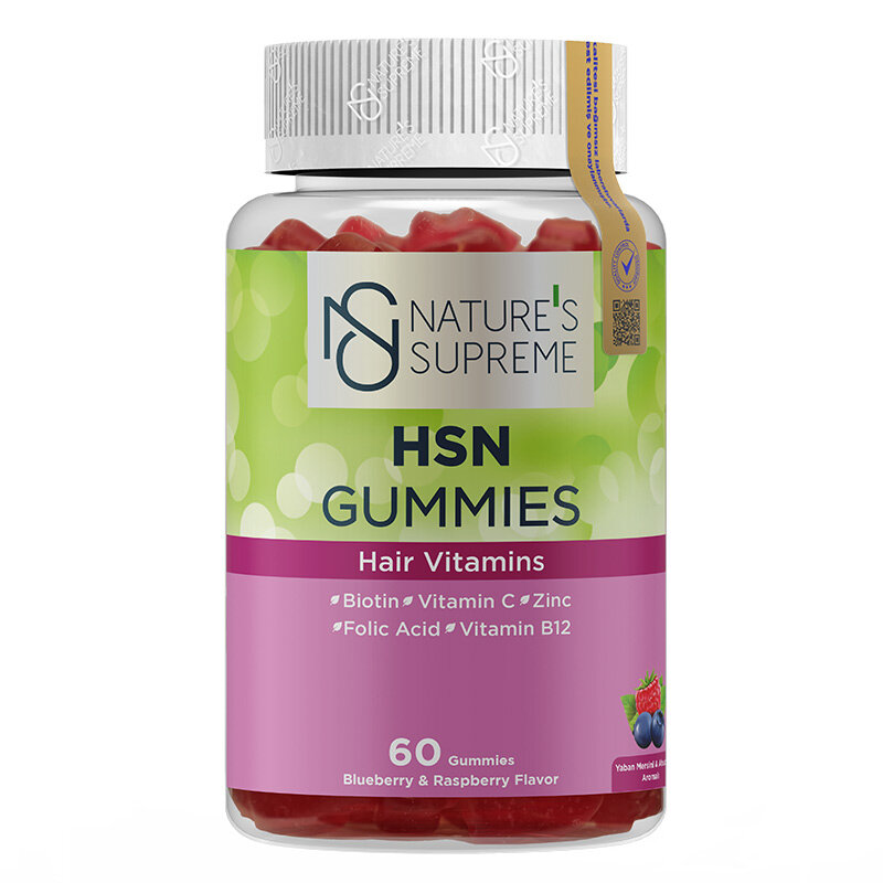 Natures Supreme HSN Gummies 60 Çiğnenebilir Form