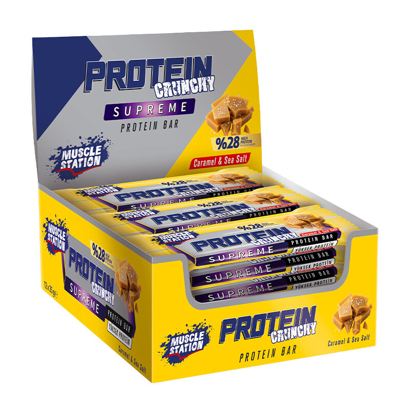 Muscle Station Supreme Crunchy Protein Bar 35 Gr 36 Adet