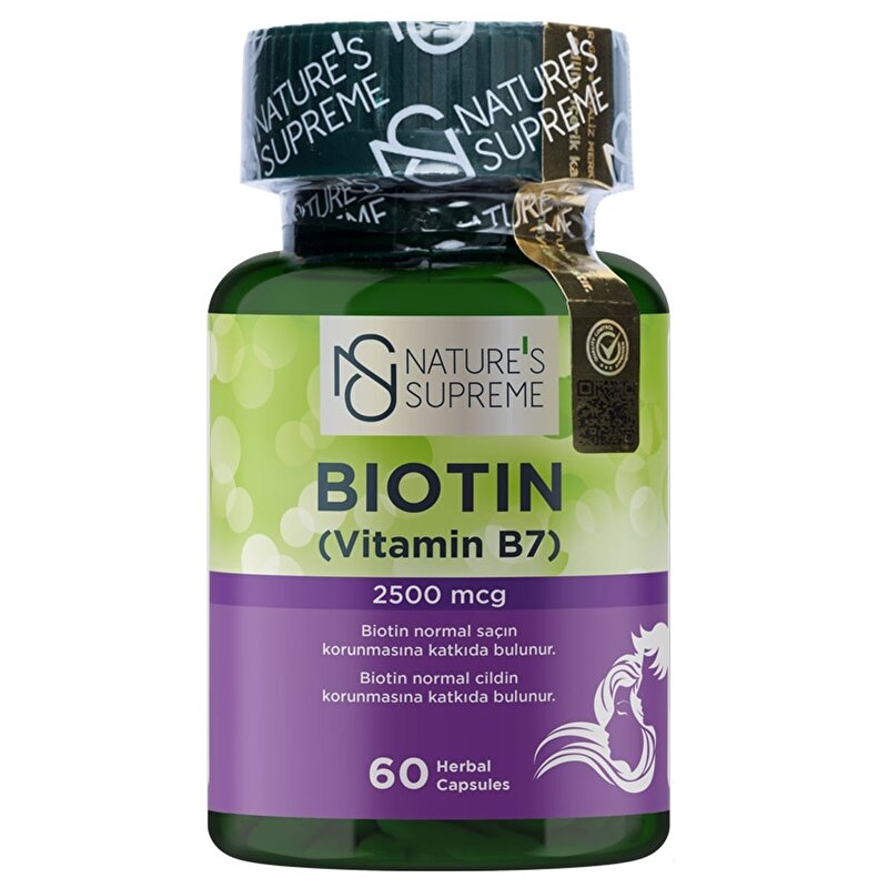 Natures Supreme Biotin 2500 Mcg 60 Kapsül