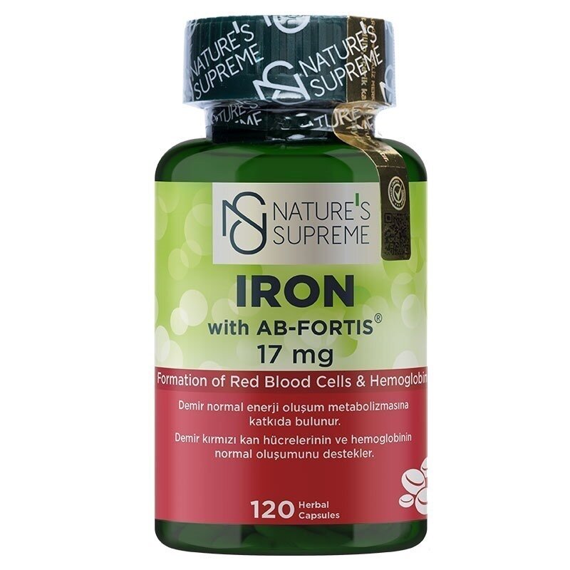 Natures Supreme Iron 17 Mg 120 Kapsül