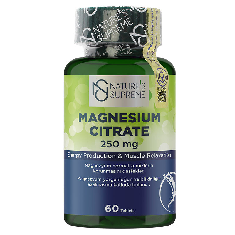 Natures Supreme Magnesium Citrate 250 Mg 60 Tablet