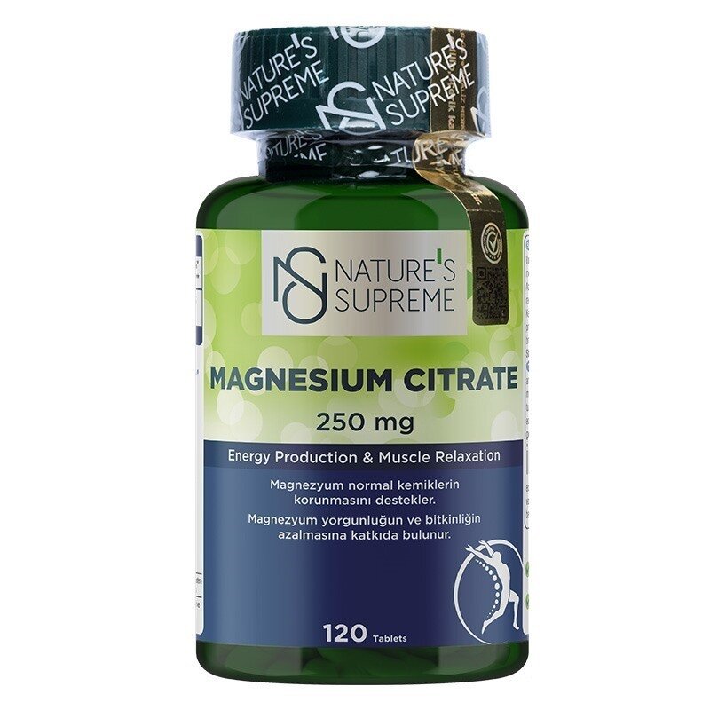 Natures Supreme Magnesium Citrate 250 Mg 120 Tablet