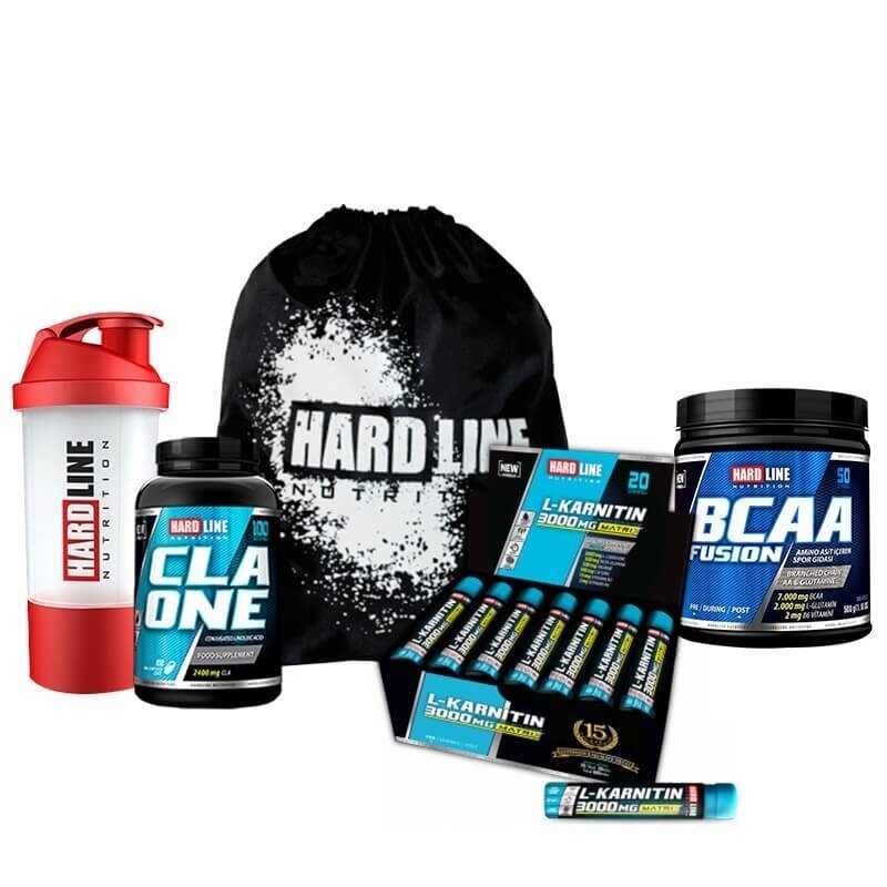 Hardline BCAA Fusion 500 Gr + L-Karnitin Matrix 3000 Mg + CLA One Kombinasyonu