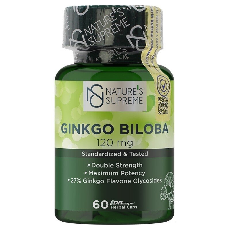 Natures Supreme Ginkgo Biloba 120 Mg 60 Kapsül