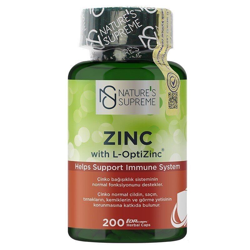 Natures Supreme Zinc 15 Mg 200 Kapsül