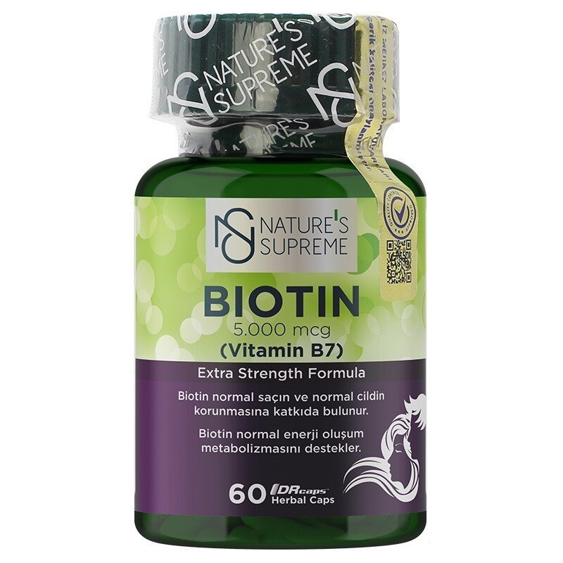 Natures Supreme Biotin 5000 Mcg 60 Kapsül