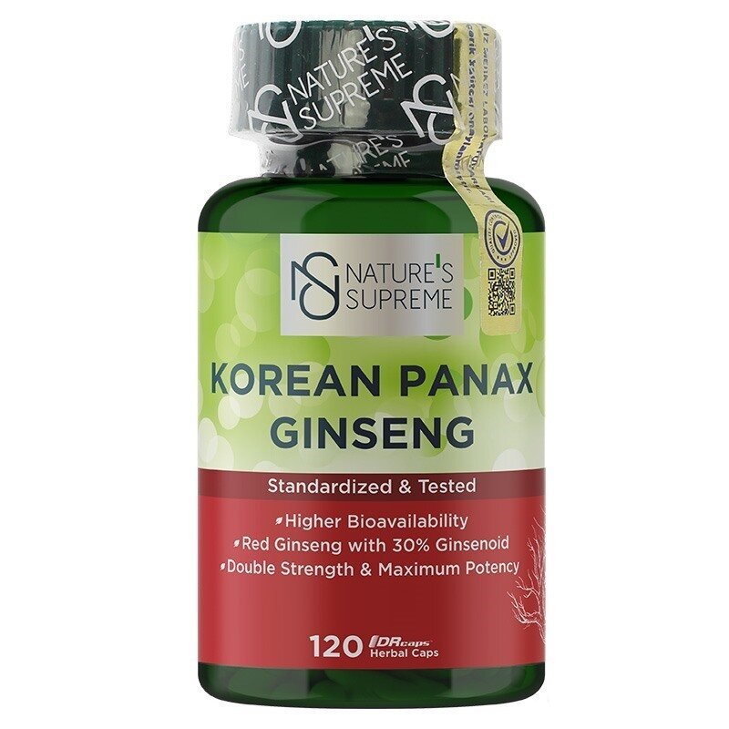 Natures Supreme Korean Panax Ginseng 120 Kapsül