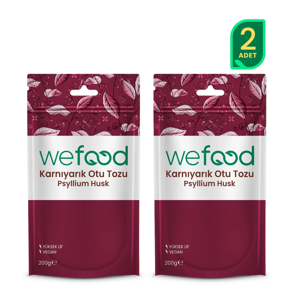 Wefood Karnıyarık Otu (Psyllium) Tozu 200 Gr 2'Li