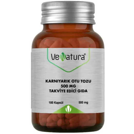 Venatura Karnıyarık Otu Tozu 500 mg 100 Kapsül