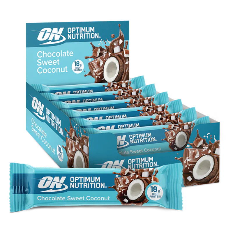Optimum Nutrition Chocolate Sweet Coconut Protein Bar 10 Adet