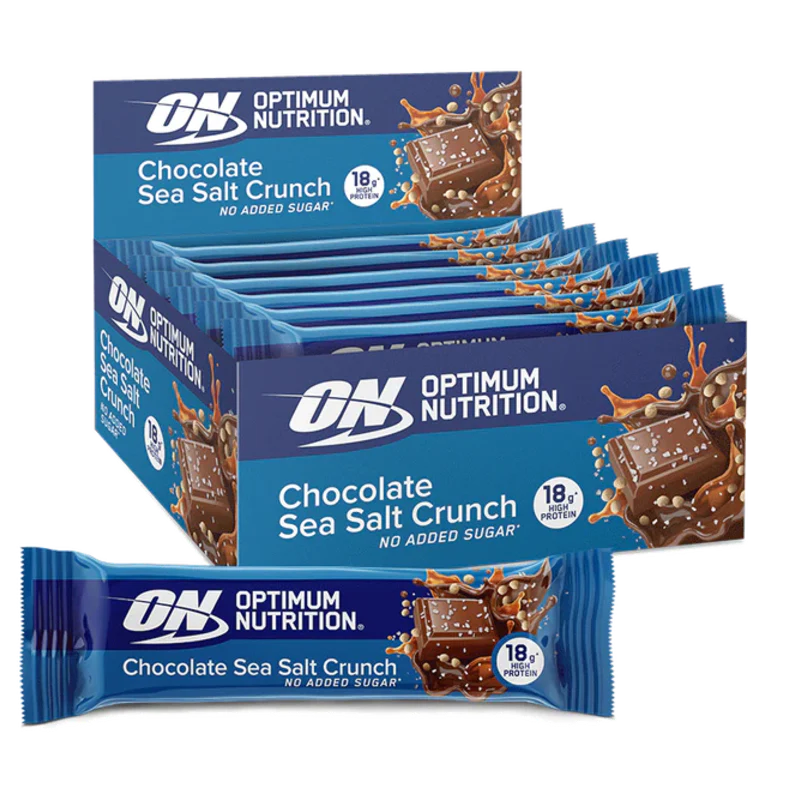 Optimum Nutrition Chocolate Sea Salt Crunch Protein Bar 10 Adet