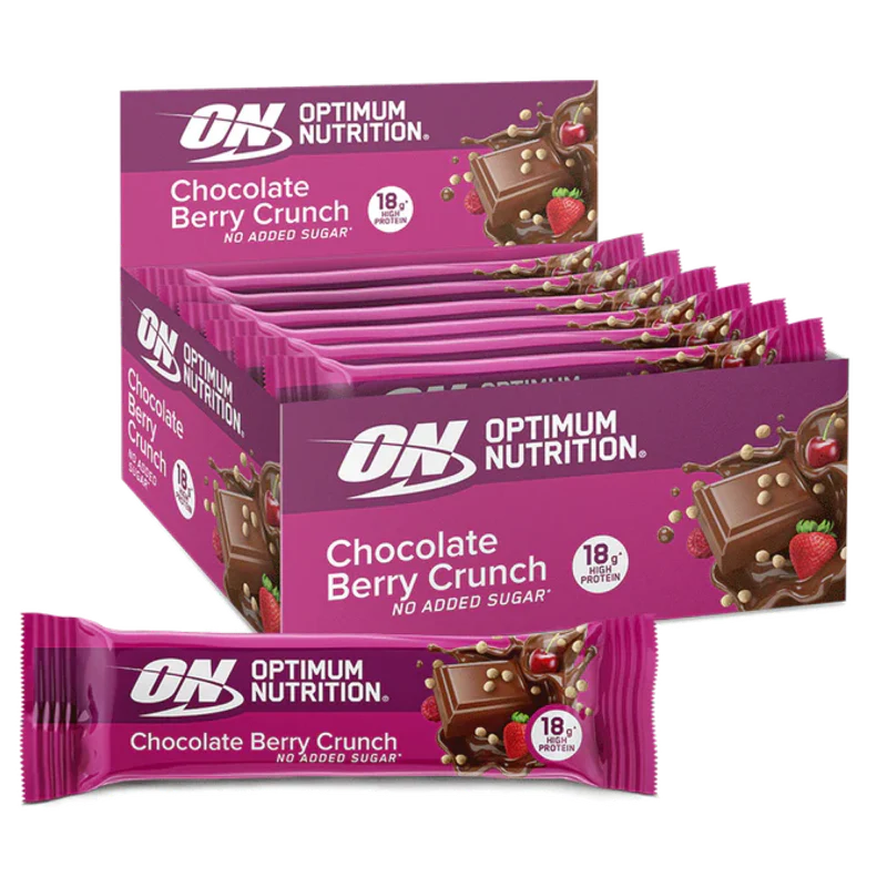 Optimum Nutrition Chocolate Berry Crunch Protein Bar 10 Adet